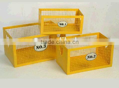 Home goods decorative gift mini yellow storage basket