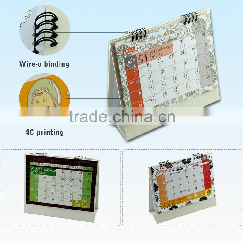 Custom Printing Paper desktop unique desk perpetual calendar
