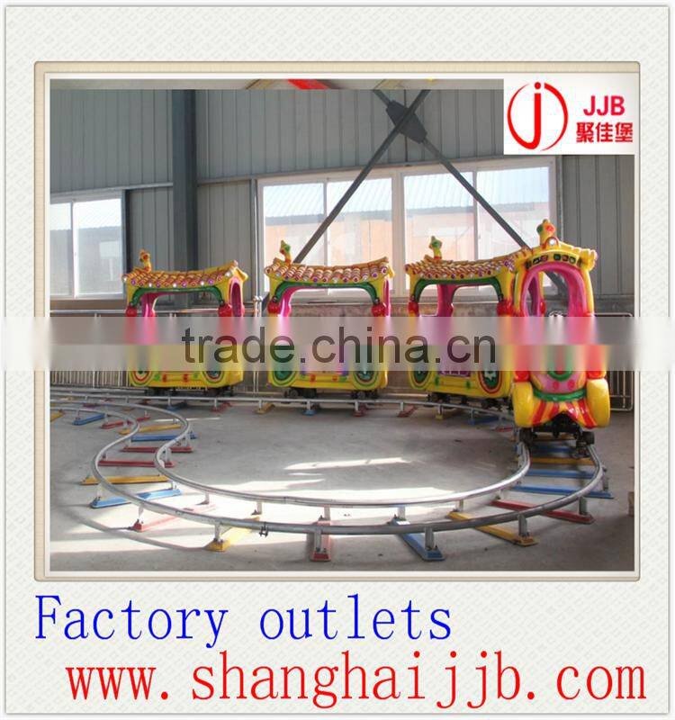 outdoor Amusement theme park children electric train