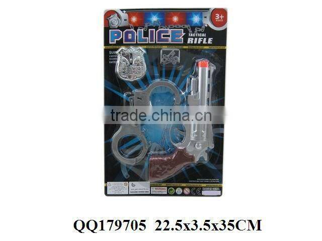 Lifelike police play set, plastic police game