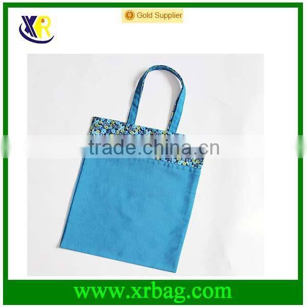 Custom colorful matching standard size canvas tote bag