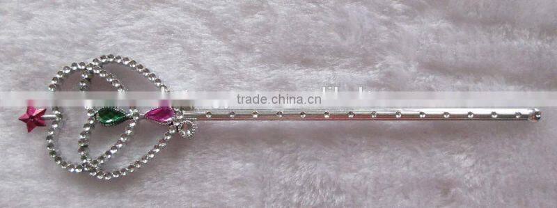 decorative new design plastic princess magic stick for child gift