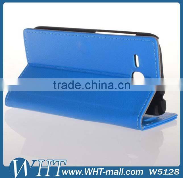 Luxury Leather Case for Sony Xperia E1 Wallet Case with Stand