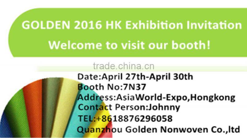 2016 Custom Logo Printed Lamination Non Woven Fabric , 20g laminated pp+pe non woven fabric for bag use