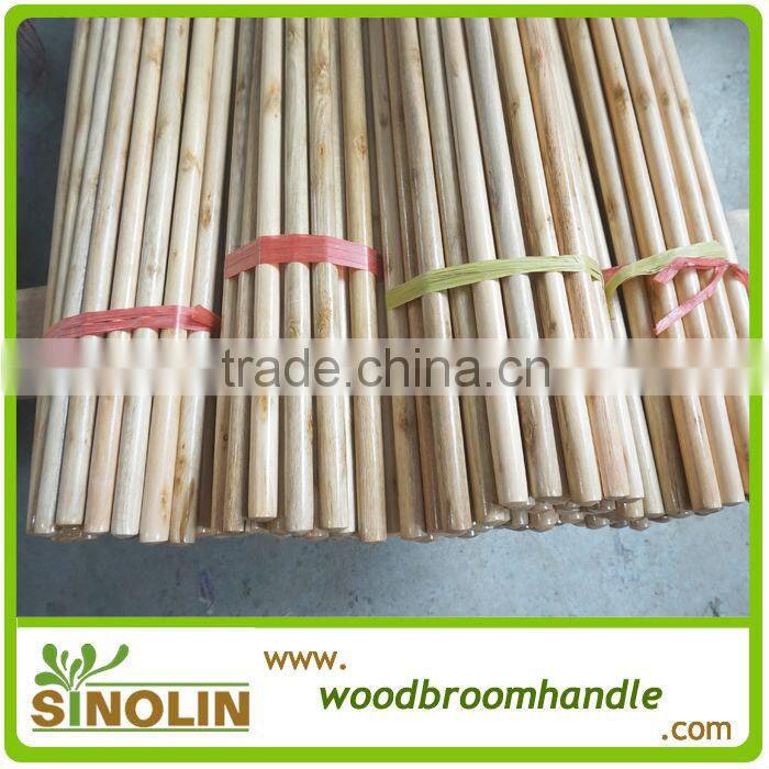 varnished wooden broom handle for palestin market