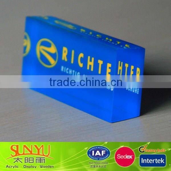 High quality transparent acrylic paperweight