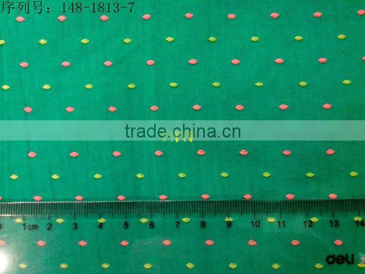 100% cotton jacquard fabric for clothing with ready bulk