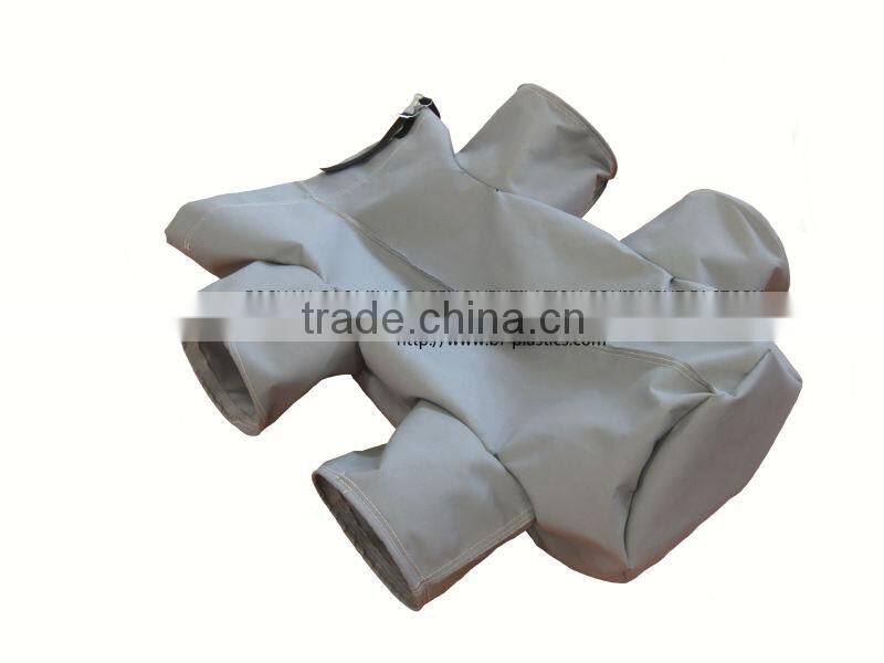 High temp fiber glass heating duct for boilers