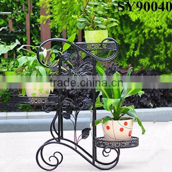 Metal tall wrought iron flower pot stands