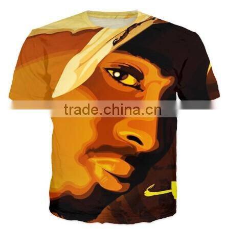 fashion mens tee shirts t shirt screen printing 3d printing t-shirt
