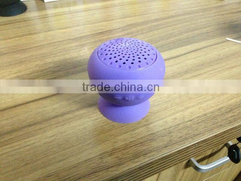 2016 new products Silicone Suction up mini bluetooth speaker for iphone 6 plus