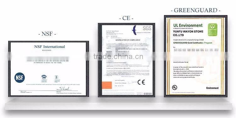 Quartz stone Carrara white Kitchen countertops