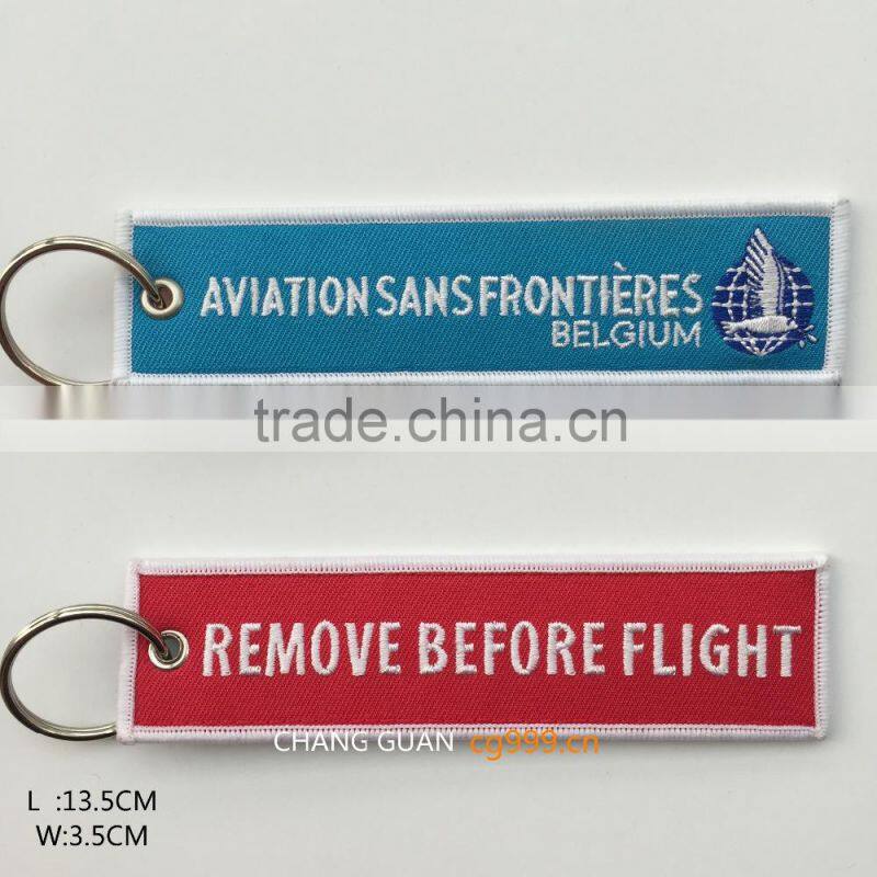 The army high quality embroidery key ring