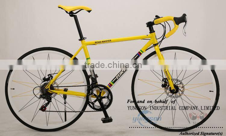 Classical old style bicycle cheap steel road bike 14S with drop handlebar