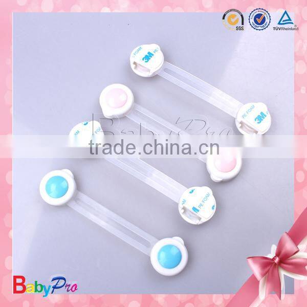 promotional hot sell products design for baby pink and blue color safety lock baby care safety lock