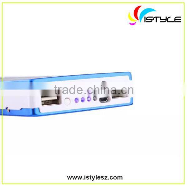 New type Customized color and logo real capacity 10000mah portable solar power banks with powe for mobile phones and USB devices