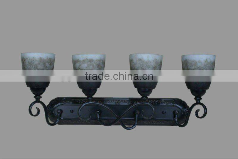 2015 Black glass european wall light/wall sconces for indoor with CE