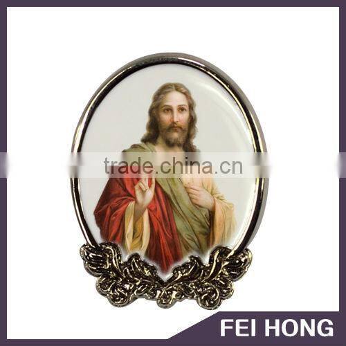 China Professional Factory own design Jesus zamac printed pin for church