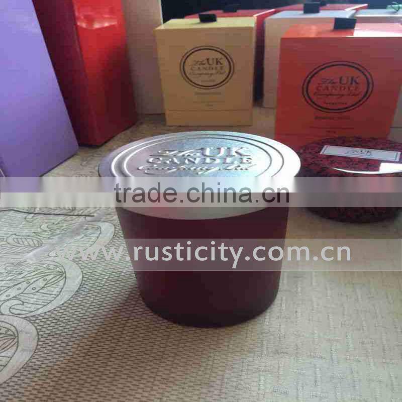 Wholesale black glass candle jar for scented soy candle glass , candle jars wholesale made in Shenzhen