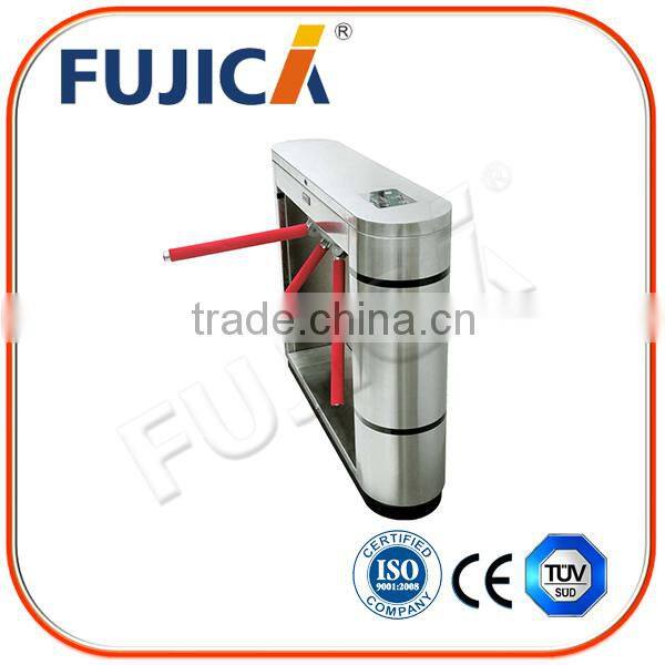 Approved Bridge Type Pedestrian Access Control Half Height Tripod Turnstile