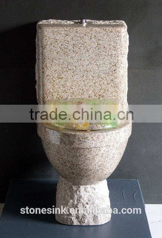 Flush Granite Durable Stone Toilet
