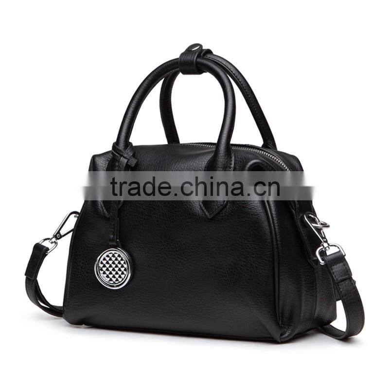 Online shopping hot sale handbag genuine leather bag ladies tote bag