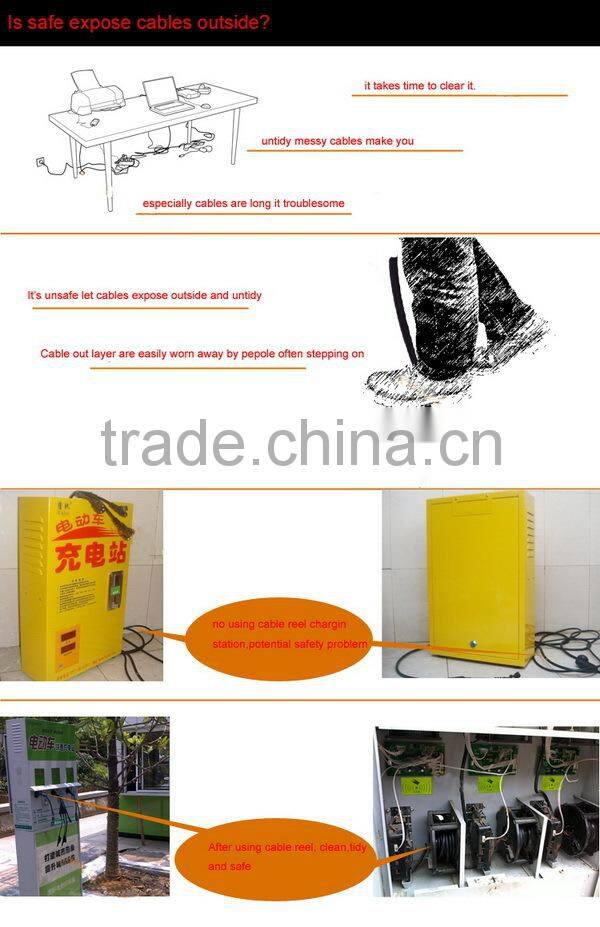 Latest technology economic rohs retractable usb cable reel