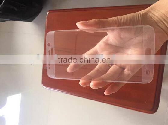 wholesales tempered glass screen protector full curved cover film for samsung s6 edge s6