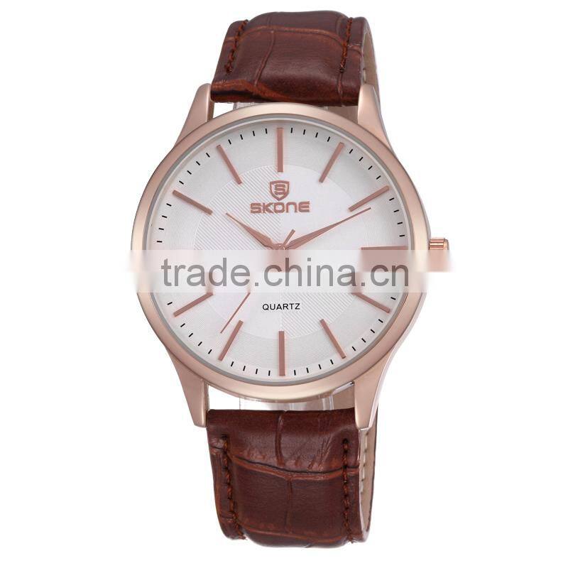 Wholeslae China goods new items dial manufacturer band gold watch for men