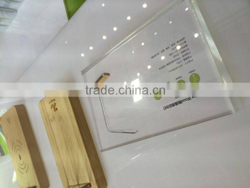 Wholesale acrylic glass block, price display block, leaflet holder