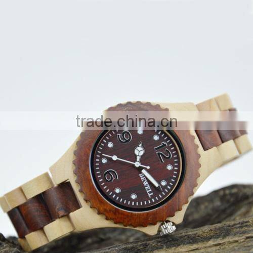2015 personality special wooden design stylish charming water resistant watch(WJ-3914)