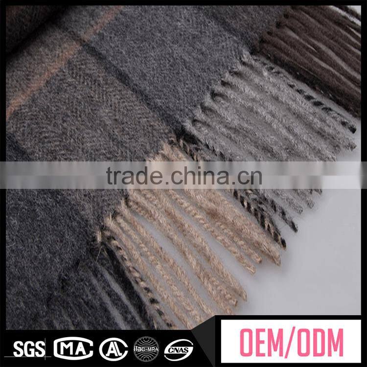 OEM supplier cashmere fashion, different scarves, black and brown scarf