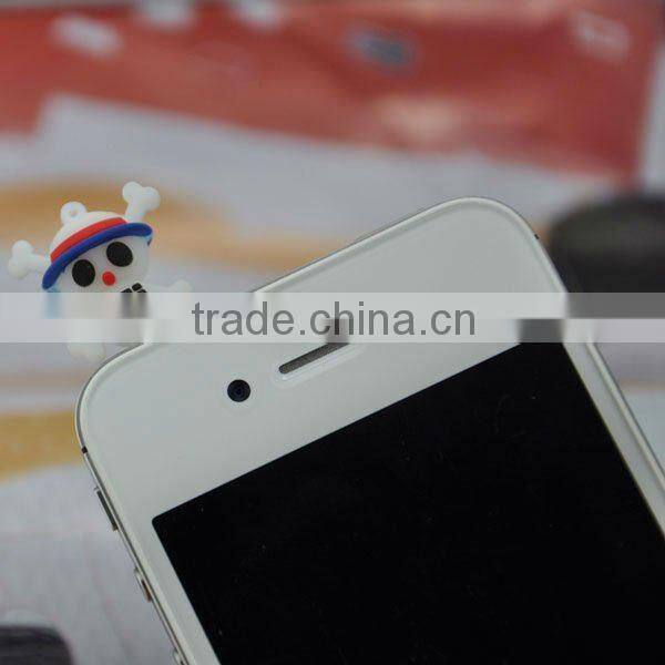 2013 3D cute bear design silicone dust plug