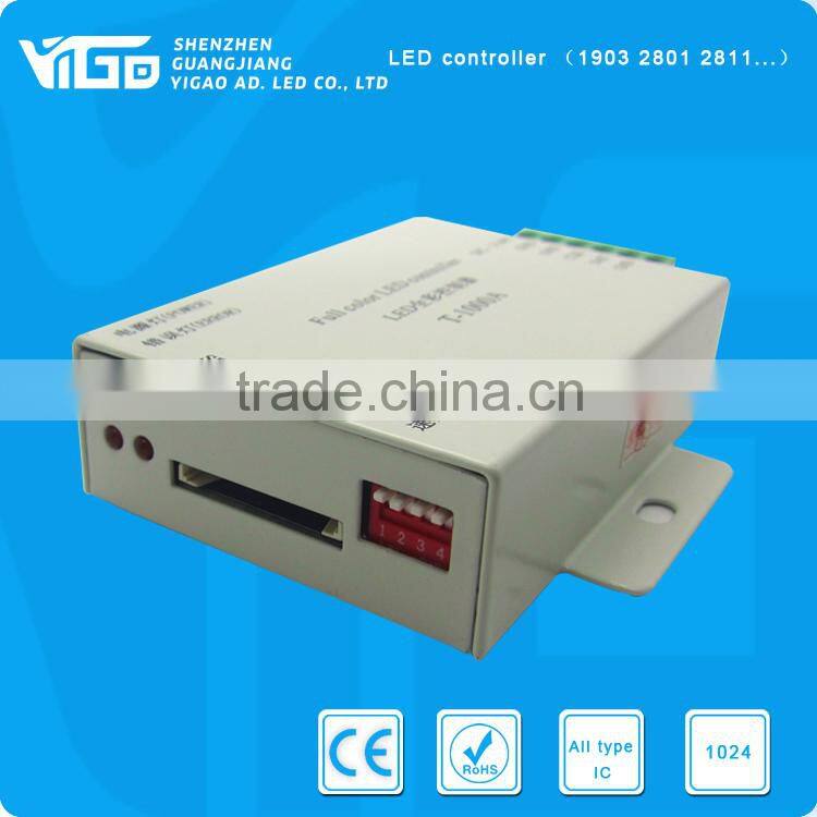 T1000 multi color led pixel controller with 1024 pixel dc5v