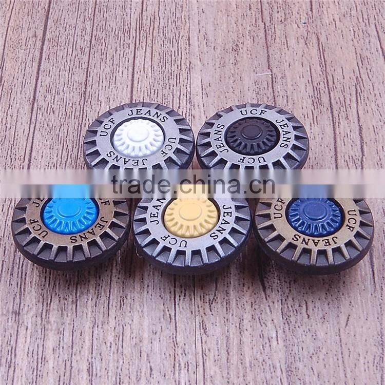 Custom 20mm gray pants clothing blazers metal buttons