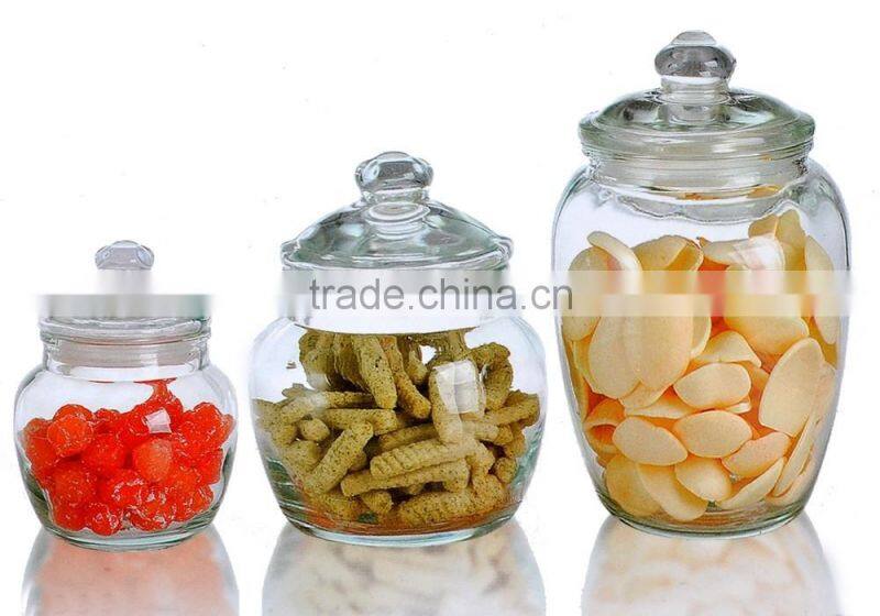 Glass Spice Jar with Spoon Unique Shape Spice Bottle with Lid