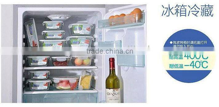 High Quality Glass Food Portable Cheese Storage Containers