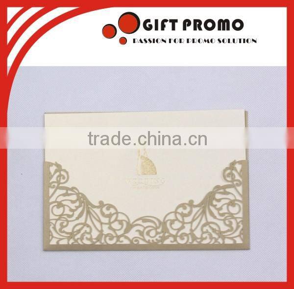 Luxurious Hollow Carved Wedding Invitation