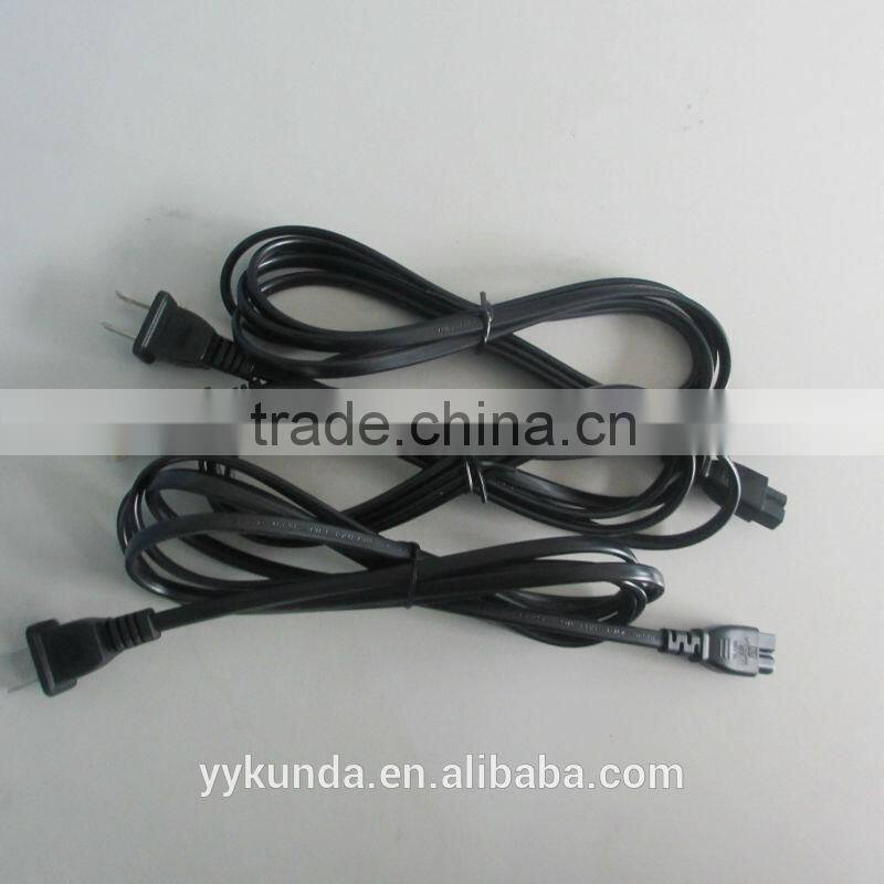 UL approval US 110v 2 prong polarity NEMA1-15P power cord