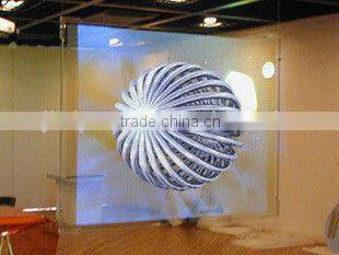 Transparent Rear Projection Screen for Advertisement