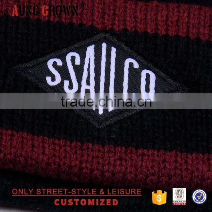 small order beanies custom jacquard 100% acrylic cheap beanies