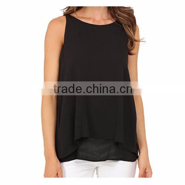 OEM Women loose fit round neck tank top