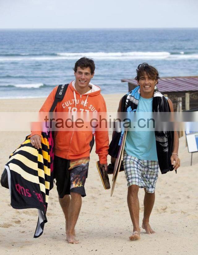 Hot sell Fiber reactive printing color stripes beach towel