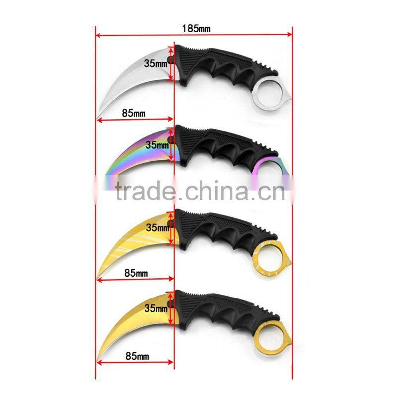 7 inch Fixed Blade Hunting knife With pakka wood handle