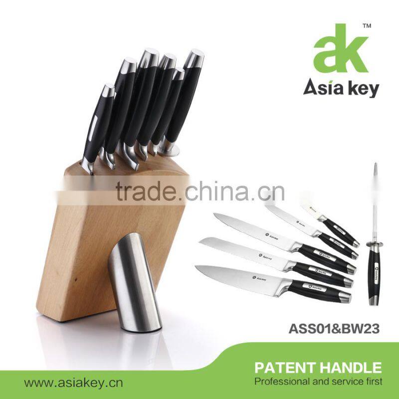 Beautiful design exclusive line handle knife set with scissor