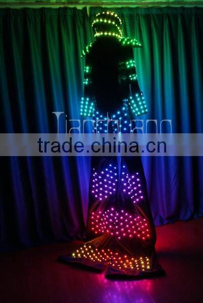 Stilt Walker Stage Show Dancing Robot LED Performer Costume