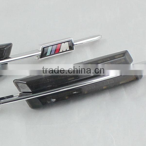 Car accessories led side lamps LED turn signal lights for BMW E92 E90 E81 E82 E87 E88 E91 E60 E61 smoke M logo