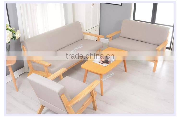 Simple Oak Sofa with Single Double & Three Seats