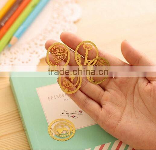 2016 IN STOCK wholesale retro beaded bow butterfly knot mermaid carved personalized retro metal bookmarks