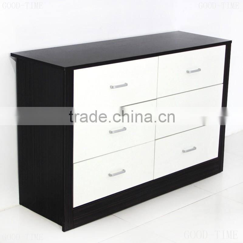 cheap particle board wooden grain melmained MDF Modern large simple Modern used chest of drawers designer